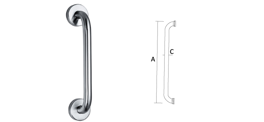 Glass Door handle,Stainless Steel